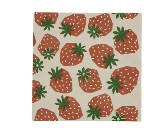 Napkin 20 Pack - Strawberry's