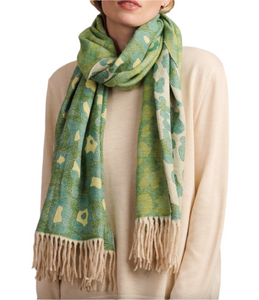 Tiger Tree Scarf - Wild Cat Green