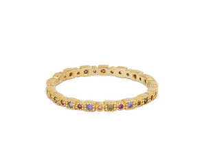 Ring - Ancient Crystal Band Gold