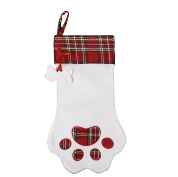 Christmas Stocking - Fabric Paw