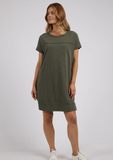 Foxwood Allison Tee Dress - Khaki