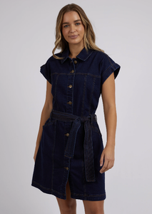 Foxwood Heidi Dress - Dark Blue Denim
