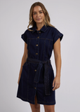 Foxwood Heidi Dress - Dark Blue Denim