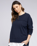 Foxwood Jayne Throw on Top - Navy
