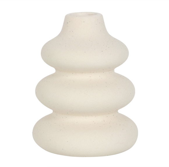 Stem Vase - Cream Speckle