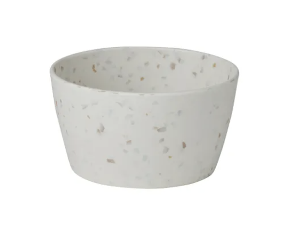 Tidal Terrazzo Melamine Bowl - White