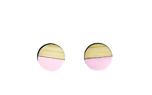Dipped Earrings Pink