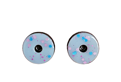 Donut Earring Blue