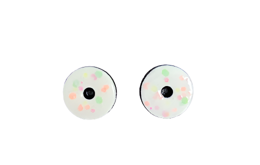Donut Earring White Fluoro