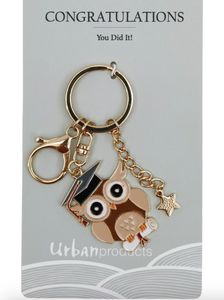 Congratulations Keyring Black 12cm