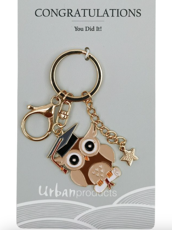 Congratulations Keyring Black 12cm
