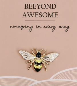 Bee Memento Pin Yellow 2cm