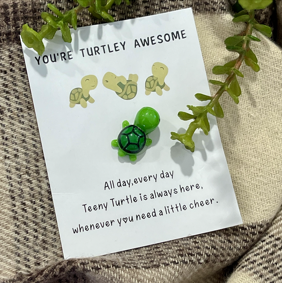 Turtley Awesome Inspirational card and token