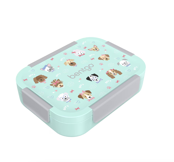 Bentgo Kid's Snap & Go Lunch Box - Puppies