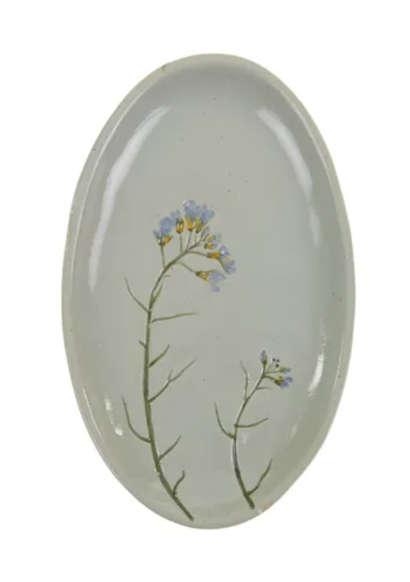 Fiori Cer Oval Plate 20x12.5cm
