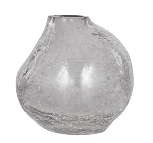 Crackle Glass Vase