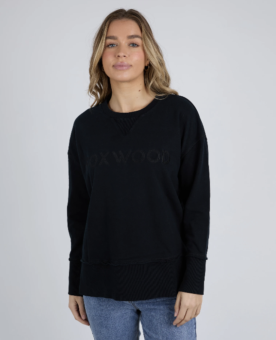 Foxwood Illusion Crew - Washed Black