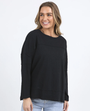 Foxwood Jayne Throw on Top - Black