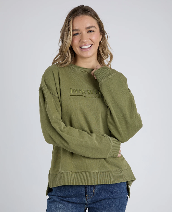 Foxwood - Trademark Crew - Olive Green