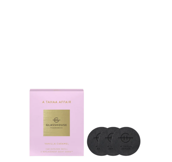 GLASSHOUSE FRAGRANCES A Tahaa Affair Car Diffuser 3pc Replacement Scent Disks™