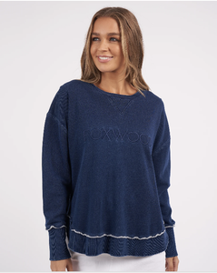 Foxwood Simplified Crew - Denim