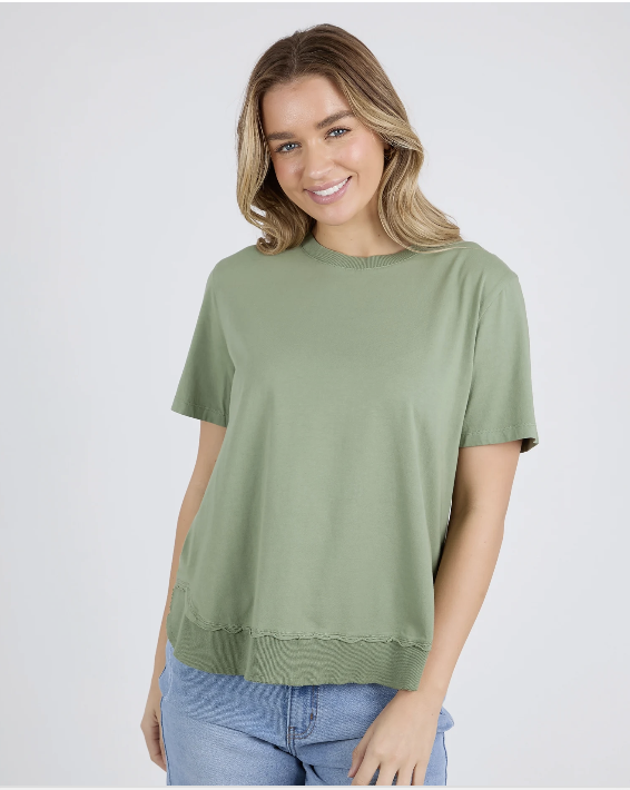 Foxwood Farrah Short Sleeve Tee - Fern Green