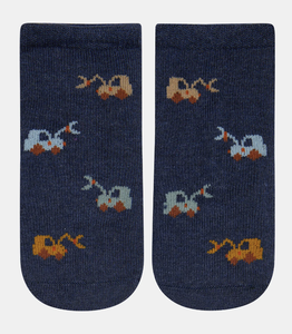 Toshi - Organic Socks Ankle Jacquard - Earthmover - Current