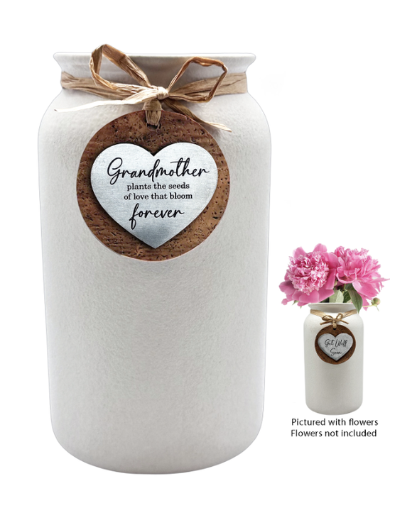 Heartfelt Mason Vase - Grandmother
