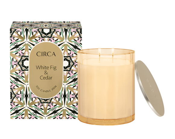 Circa Christmas Candle - White Fig & Cedar 350g