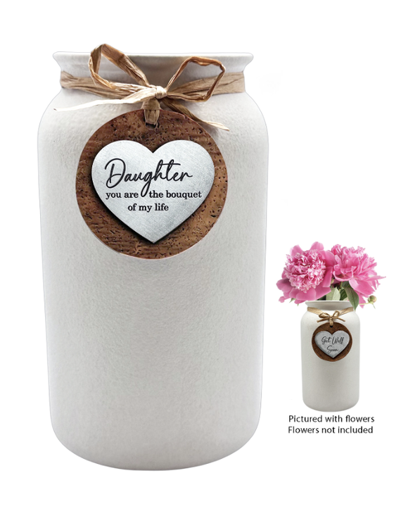 Heartfelt Mason Vase - Daughter