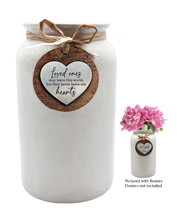 Heartfelt Mason Vase - Memorial