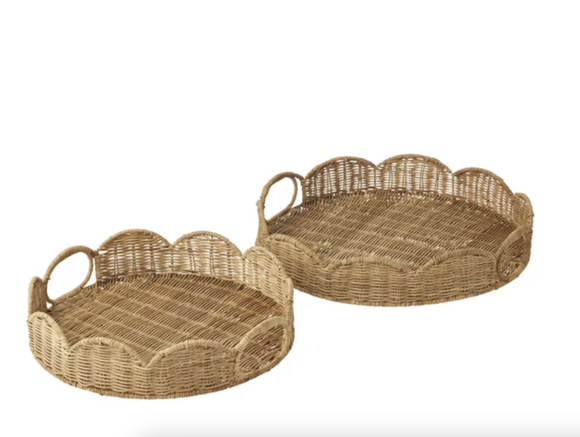 Pettine Rattan Tray - Assorted Size