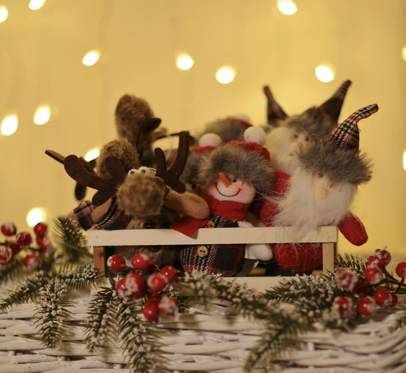 Hanging Ornament assorted moose or snowman
