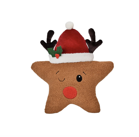 Star Shaped Cushion - Reindeer