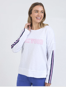 Foxwood Racer Throw On Tee - White