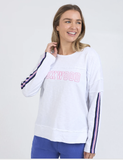 Foxwood Racer Throw On Tee - White