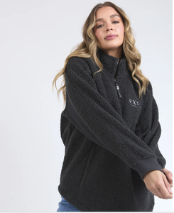 Foxwood Weekend Boucle Crew - Dark Grey