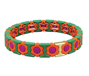 Forest Daisy Tile Bracelet