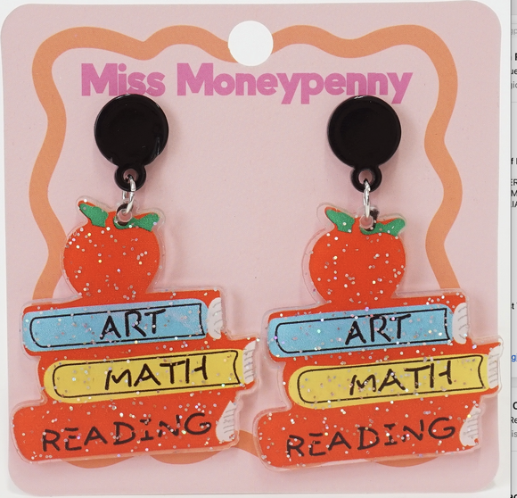 Earrings - Books