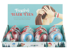 Festive Spiral Hair Ties