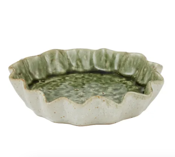 Urna Ceramic Dish - Olive
