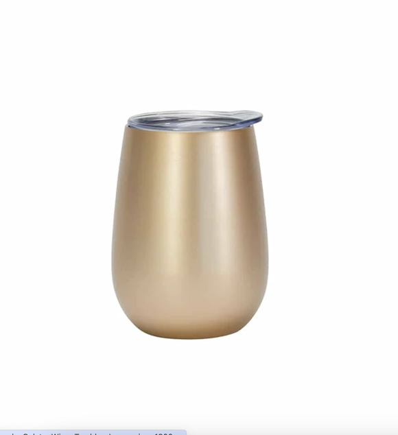 Wine Tumbler Double Walled - Gold