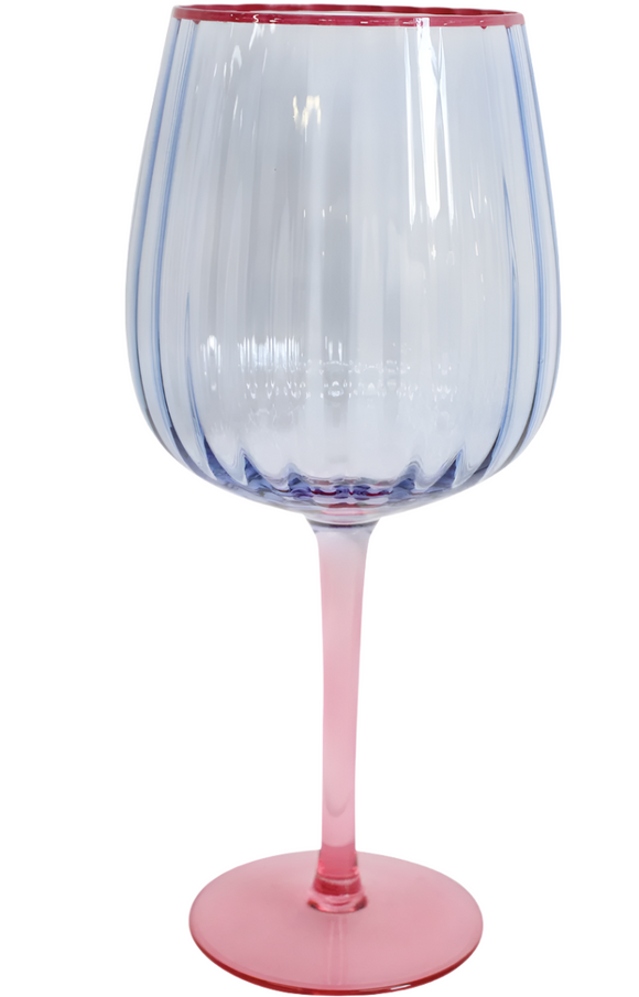 Wine Glass - Blue Tingle