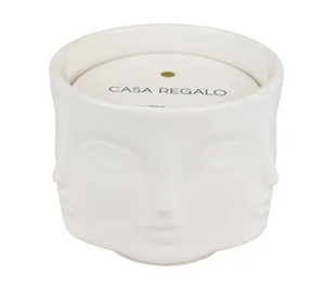 Visage 5% Ceramic Candle Jar 12x10cm Wht