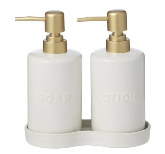 Smythe Ceramic Lotion Dispensers 17.5cm - set of 2