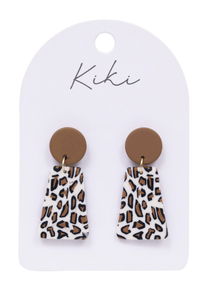 KiKi Earrings - Leopard Print