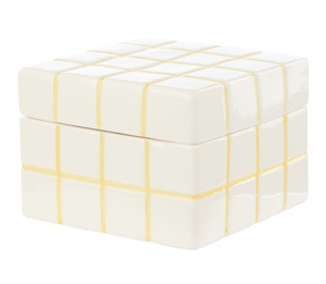 Lulu Collection Check Box - Yellow