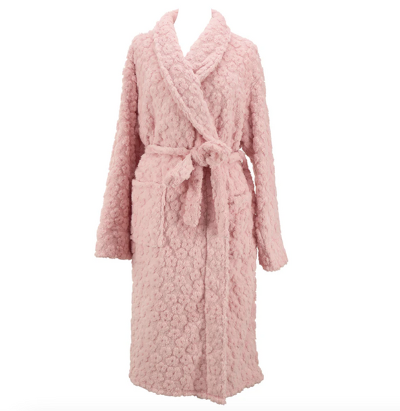 Bath Robe - Cosy Luxe Embossed Flower
