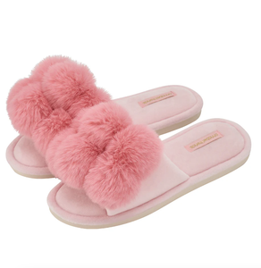 Slippers - PomPom Cosy Luxe Shell Pink