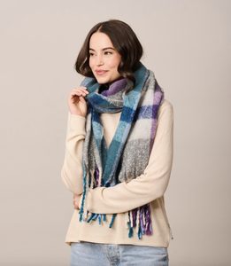 Tiger Tree Scarf - Blue Valmorel